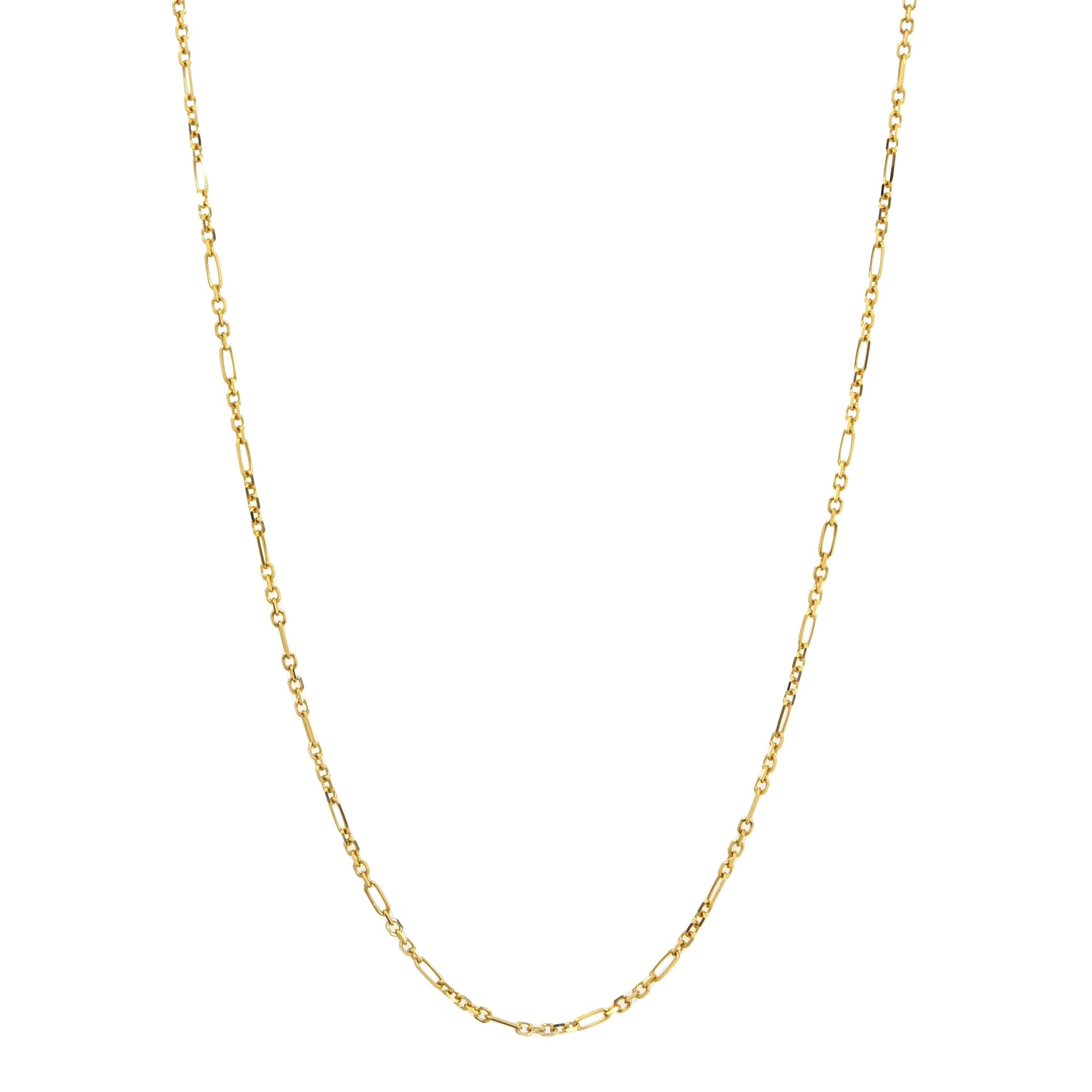 Alternating Links Chain Necklace