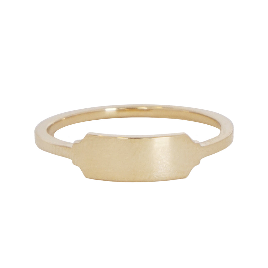 Nameplate Baby Signet Ring