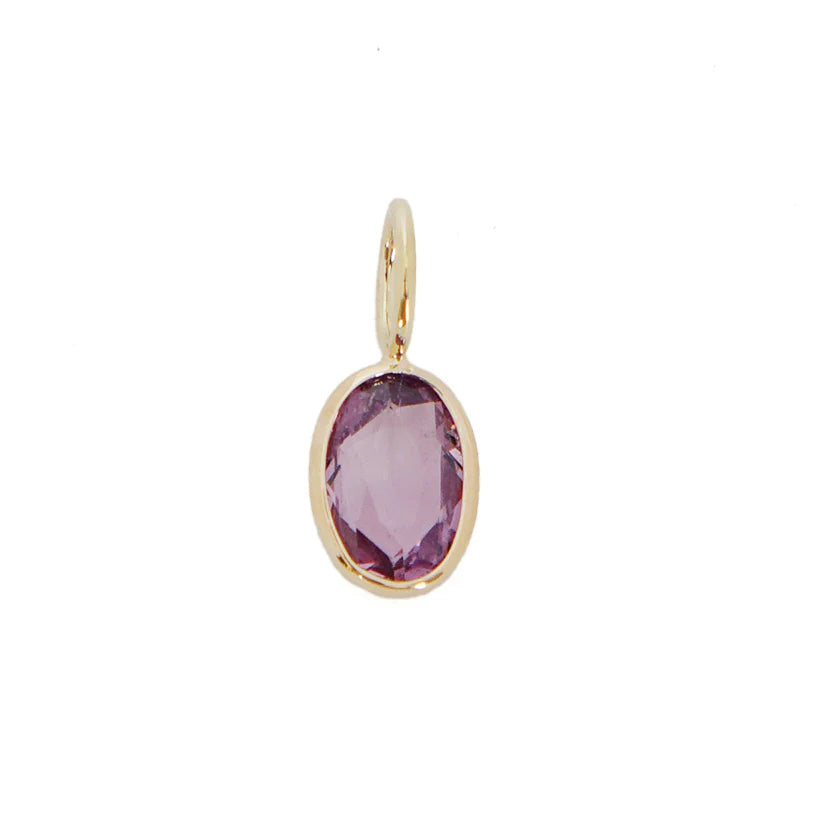 Pink Sapphire Charm Pendant