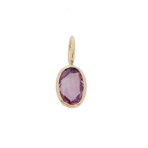 Pink Sapphire Charm Pendant