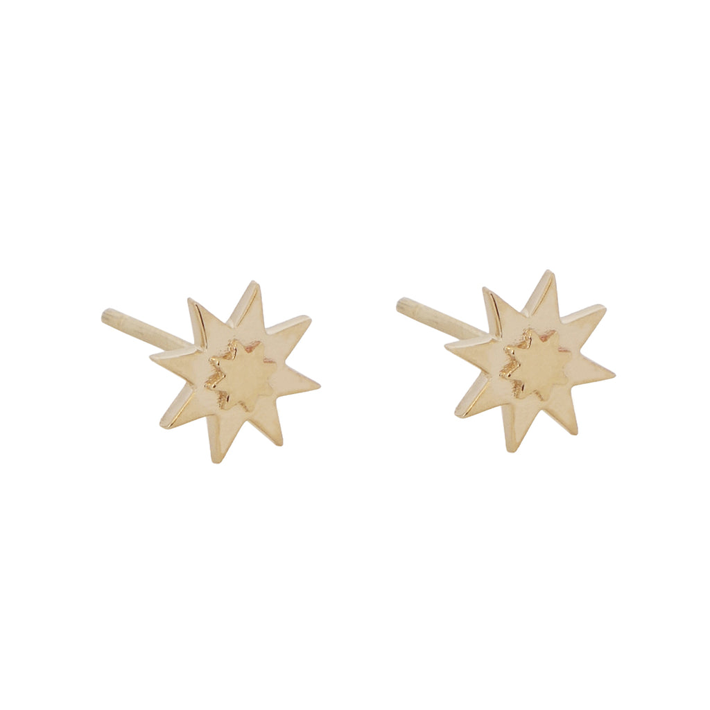 Quilt Star Stud Earrings