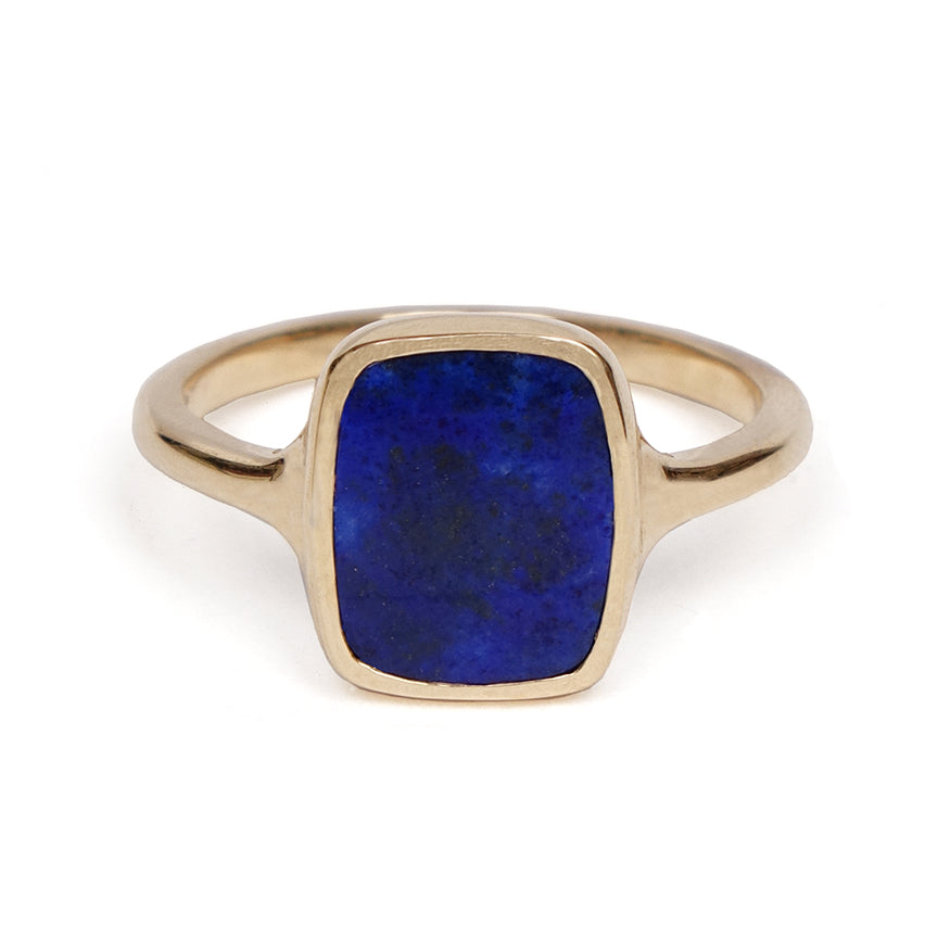 Lapis Lazuli Rectangle Signet