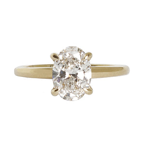 Solitaire Oval Diamond Ring
