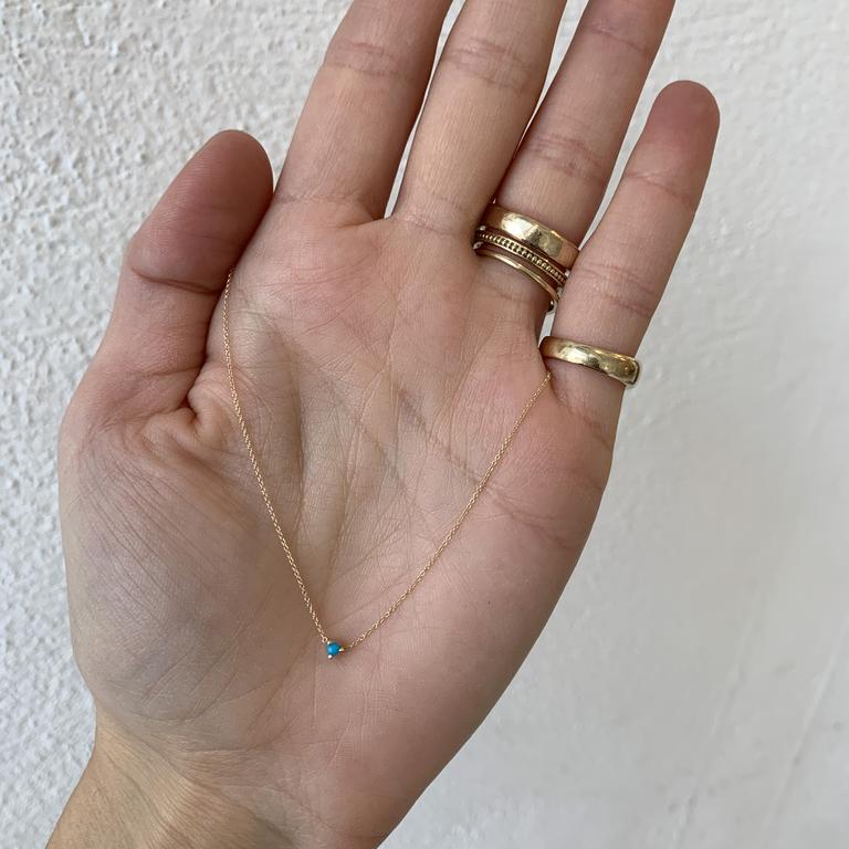 Tiny Turquoise Necklace